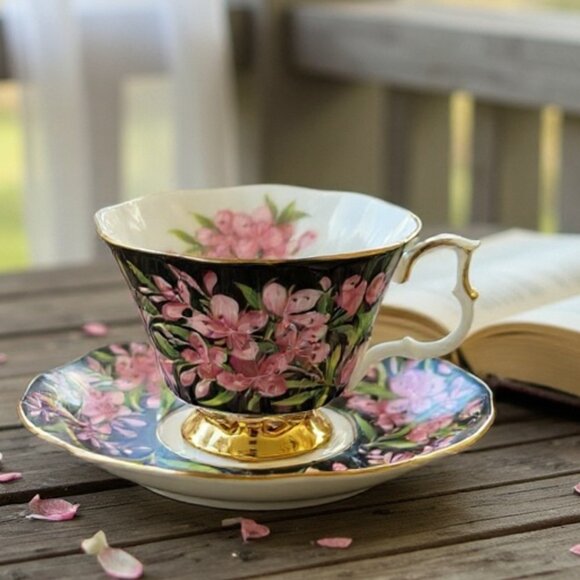 Royal Albert Provincial Flowers Fireweed Tea Cup and Saucer - Picture 1 of 7